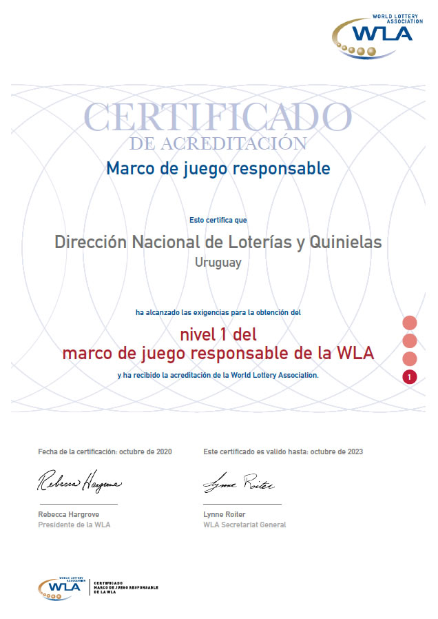 Certificado WLA para DNLQ